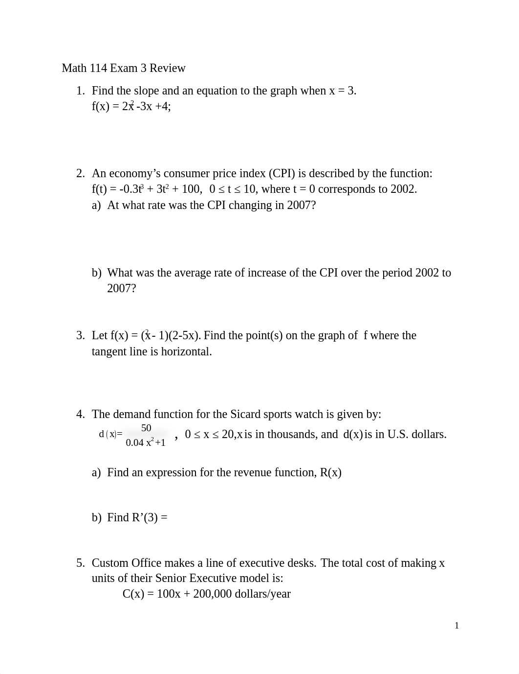 Math 114 Exam 3 Review Problems.docx_dtu3z6uz9hq_page1