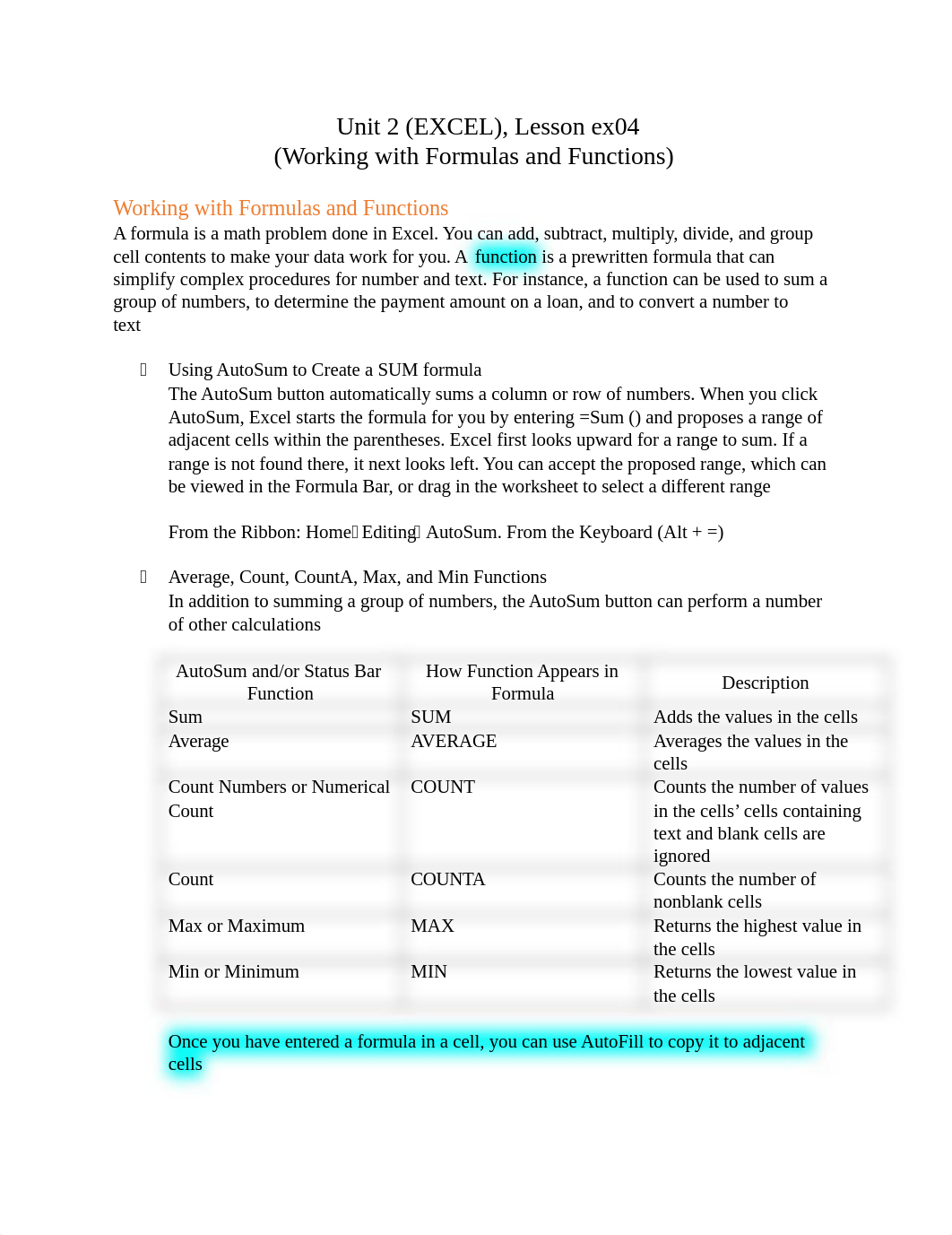 Unit 2 (EXCEL), Lesson ex04.docx_dtueyclfzwi_page1