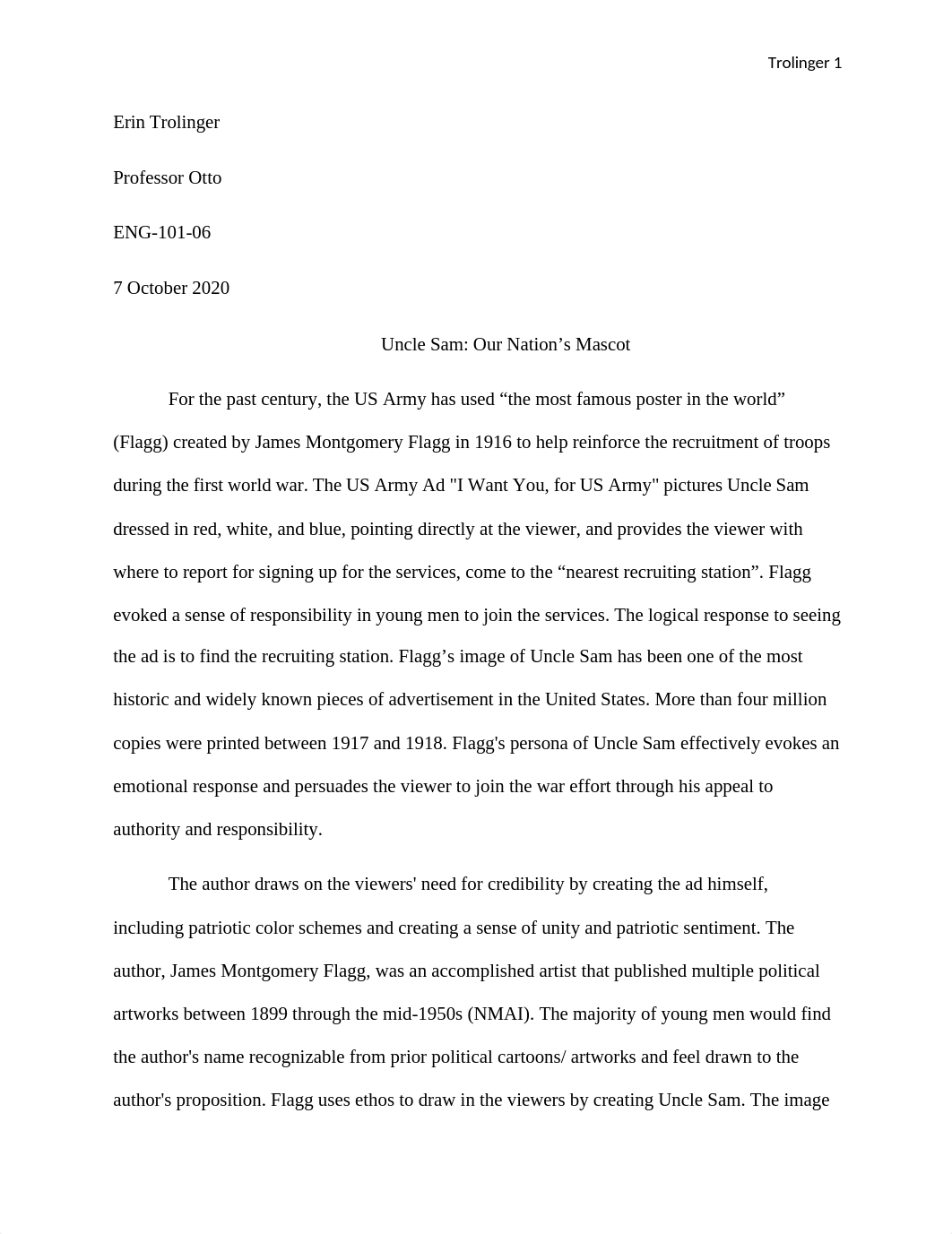 rhetorical analysis Uncle Sam Final Copy 2 .docx_dtuf8kzoaf4_page1