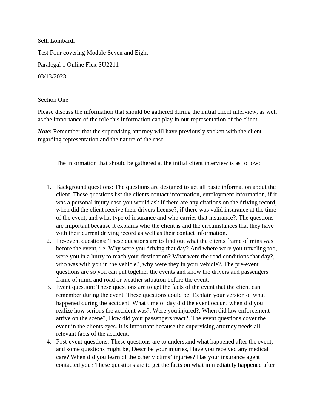 Seth Lombardi - Test four covering module Seven and Eight Paralegal 1.docx_dtui7m0rt06_page1