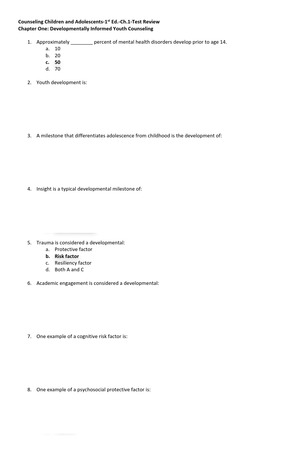 Counseling Children and Adolescents-1st Ed.-Ch.1-Test Review.pdf_dtussfgcdwj_page1