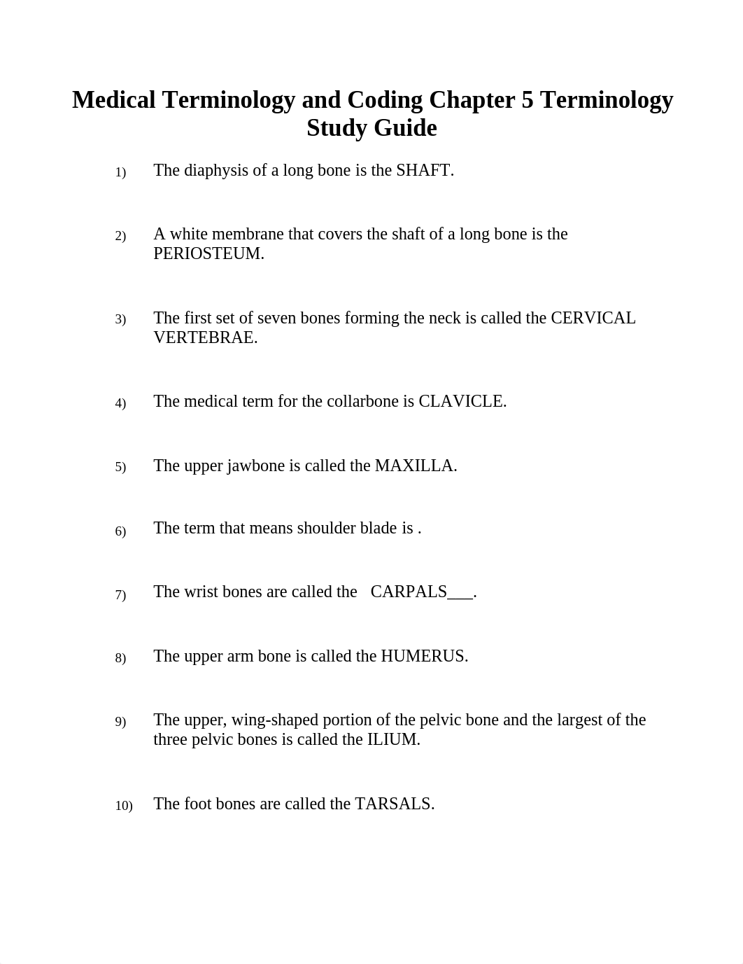 Medical Terminology &amp; Coding - Chapter 5 Terminology Study Guide_dtuvubyos0y_page1