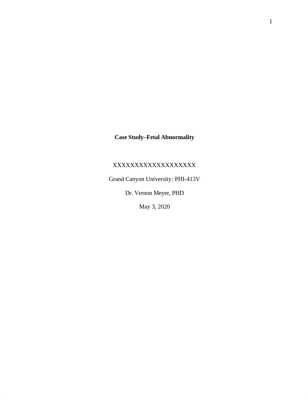 Case Study- Fetal Abnormality. paper.docx_dtuw291r3ny_page1