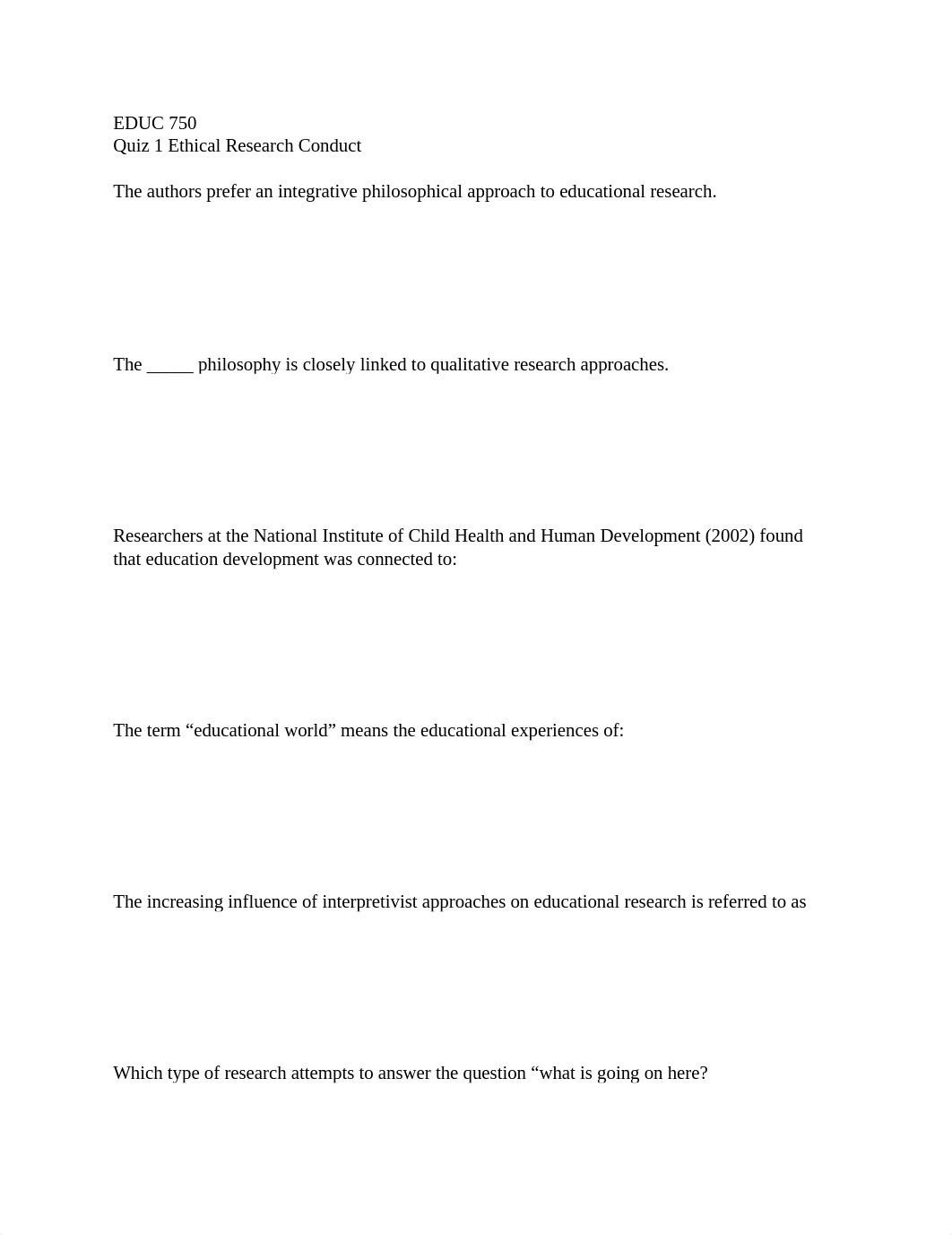 EDUC 750 Quiz 1 Ethical Research Conduct.docx_dtv94rqyd40_page1
