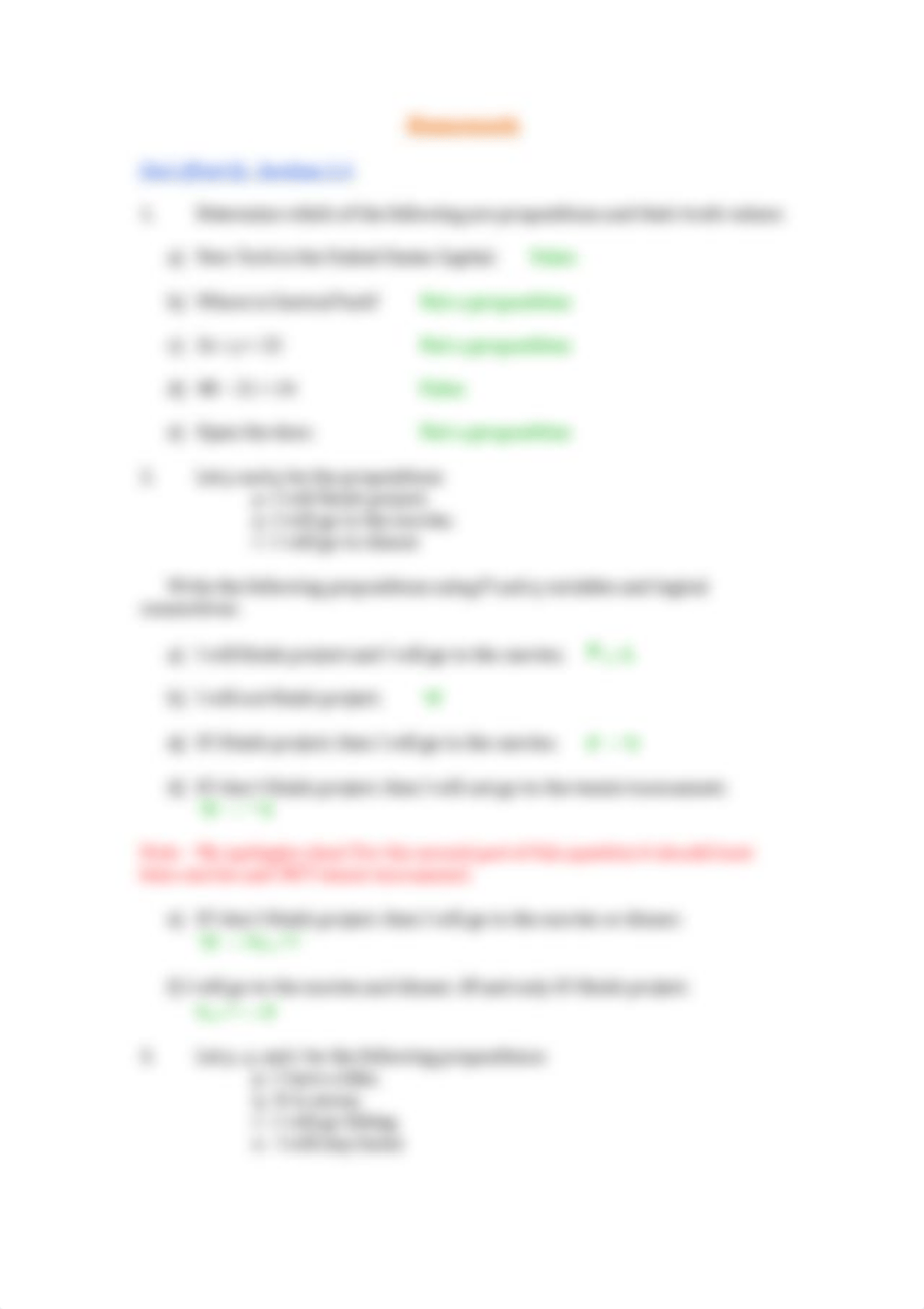 Discrete Structure Ch_1 (Part I & Part II) Homework Solution (partial).pdf_dtvgs0c1g5q_page1