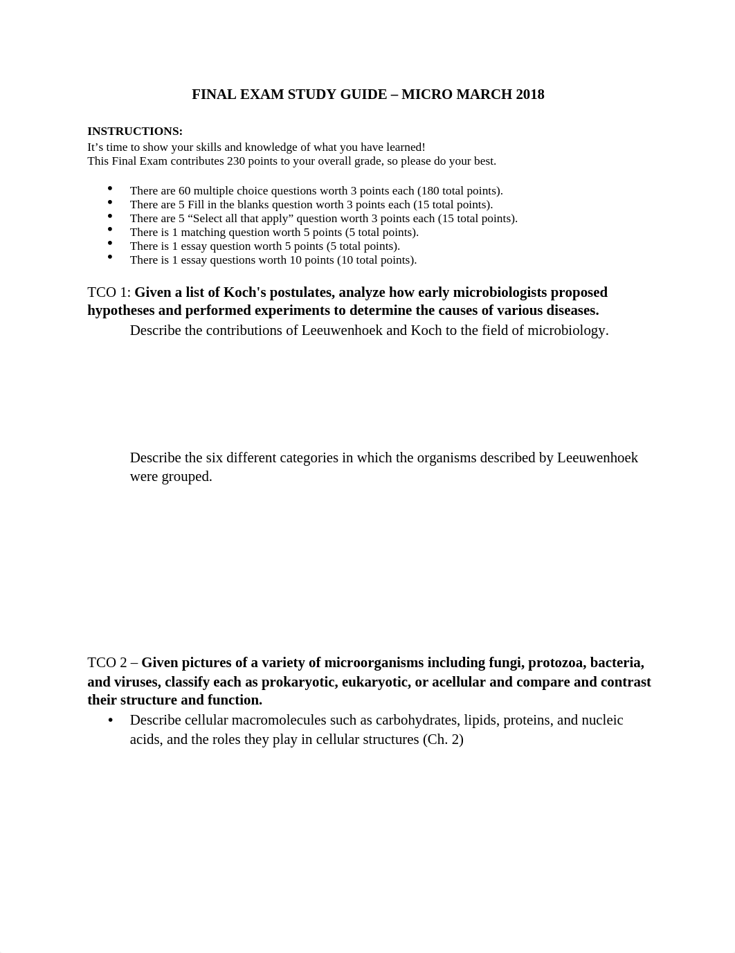 BIOS 242 Week 8 Final Exam Study Guide (March 2018).docx_dtvlo32mprl_page1