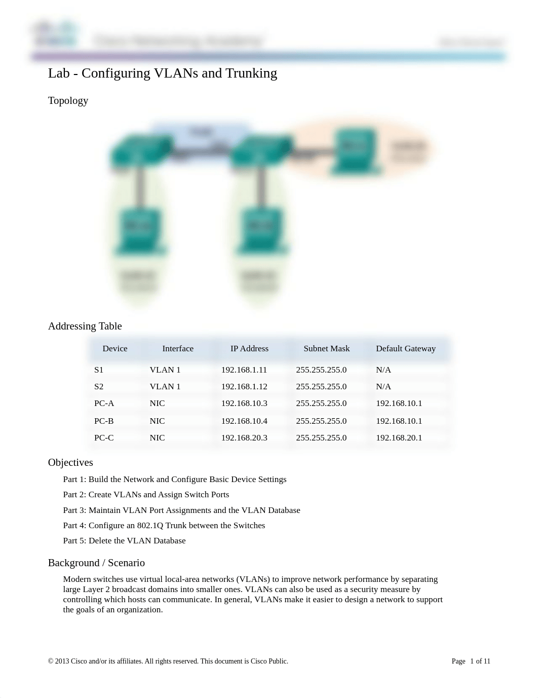 6.2.2.5 Lab - Configuring VLANs and Trunking - CTJ.pdf_dtvuzyej6p8_page1