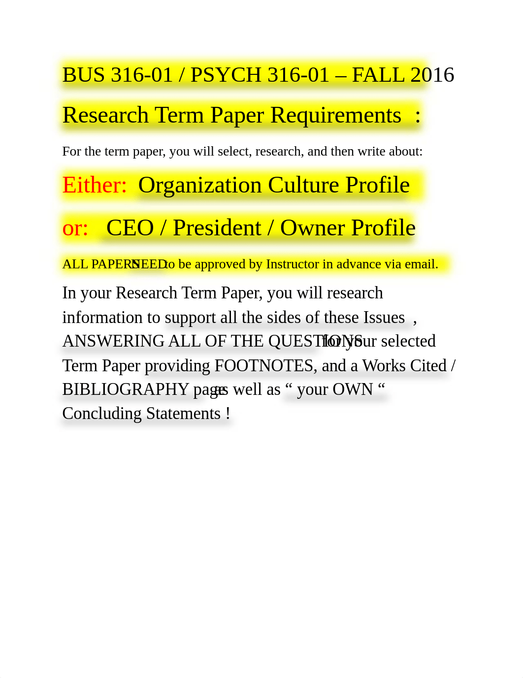 BUS 316 - Term Paper Requirements =  FALL 2016_dtw2ky033ta_page1