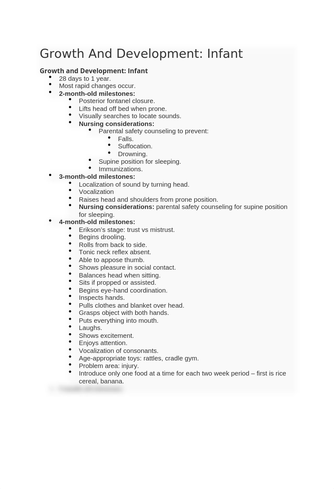 Kaplan Infant Growth and Development study guide .docx_dtwalj3swu8_page1