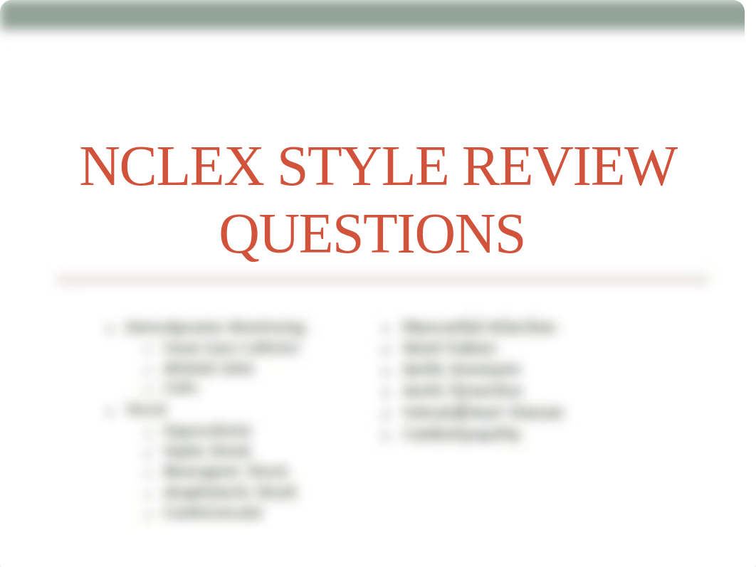 NURS 436 NCLEX Style Review Questions with Rationale- 2019.pptx_dtwfx7rd90x_page1