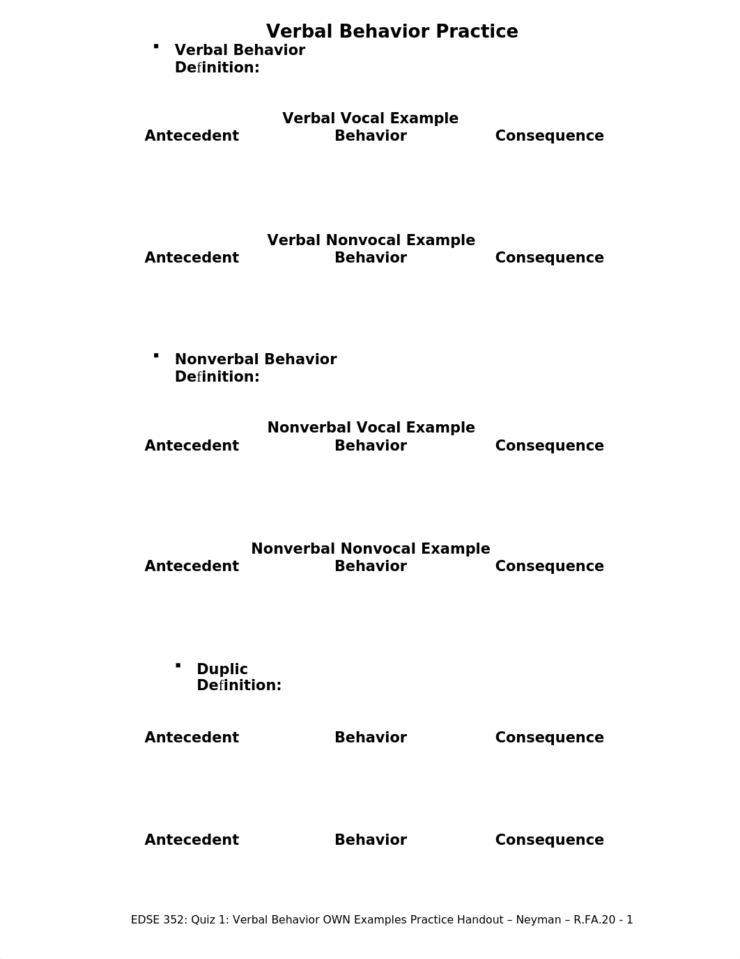 EDSE 352 Quiz 1 Verbal Behavior Own Examples Practice HW R.FA.20.doc_dtwgqrok0we_page1