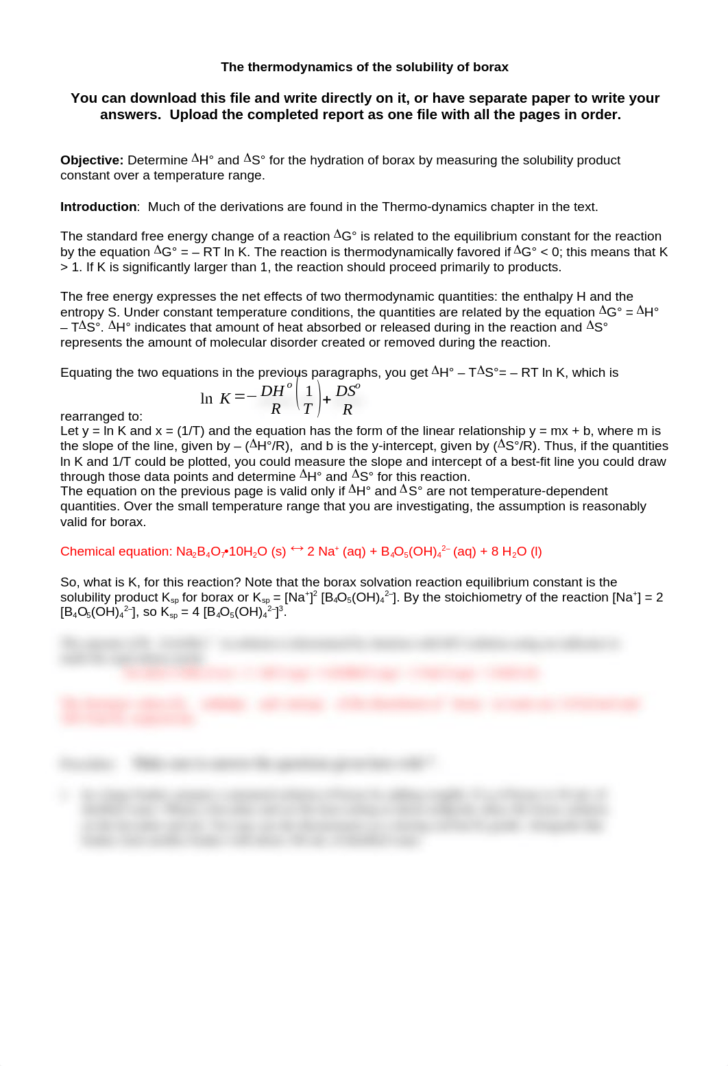 163 LAB 6 Thermo using Ksp borax ONE REPORT.docx_dtwmf0xf55p_page1