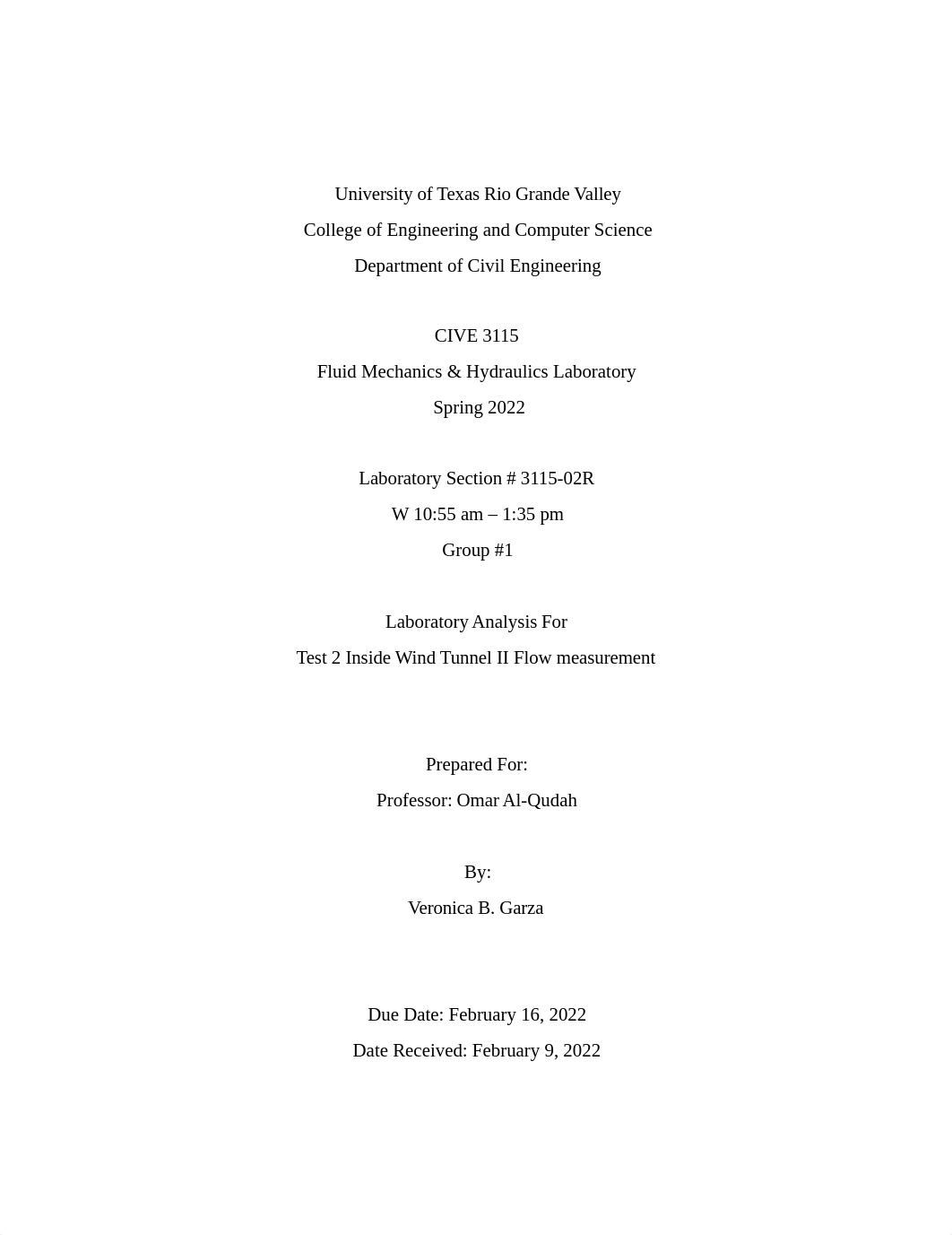 Test 2 Inside Wind Tunnel II Flow measurement - Original Lab Report.docx_dtx0f1b4ym1_page1