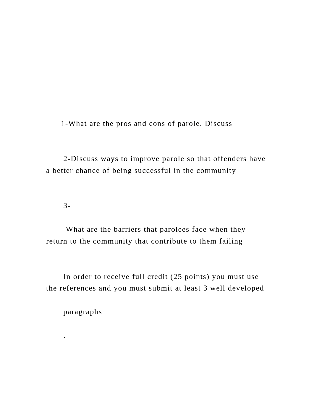 1-What are the pros and cons of parole. Discuss   .docx_dtx1g23x2ie_page2