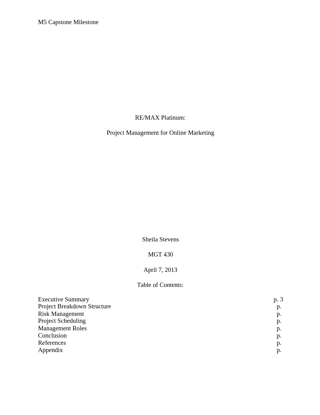 MGT340 M5 Capstone Milestone Project Scheduling_dtx8yoltove_page1