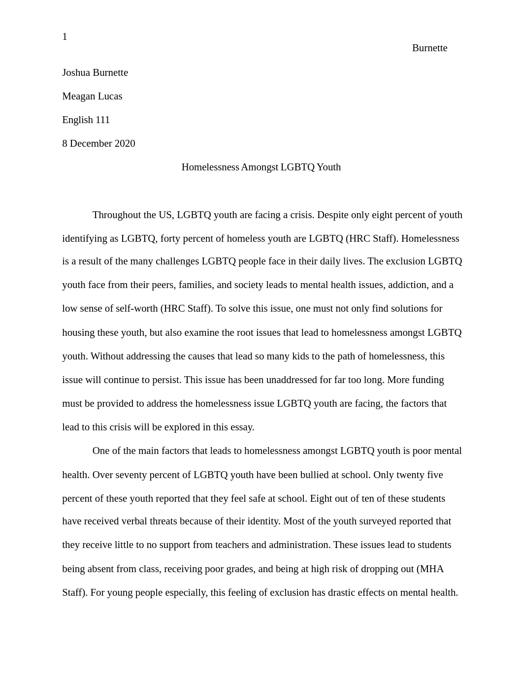 Final Essay LGBTQ Youth Homelessness .docx_dtxby4rmdys_page1