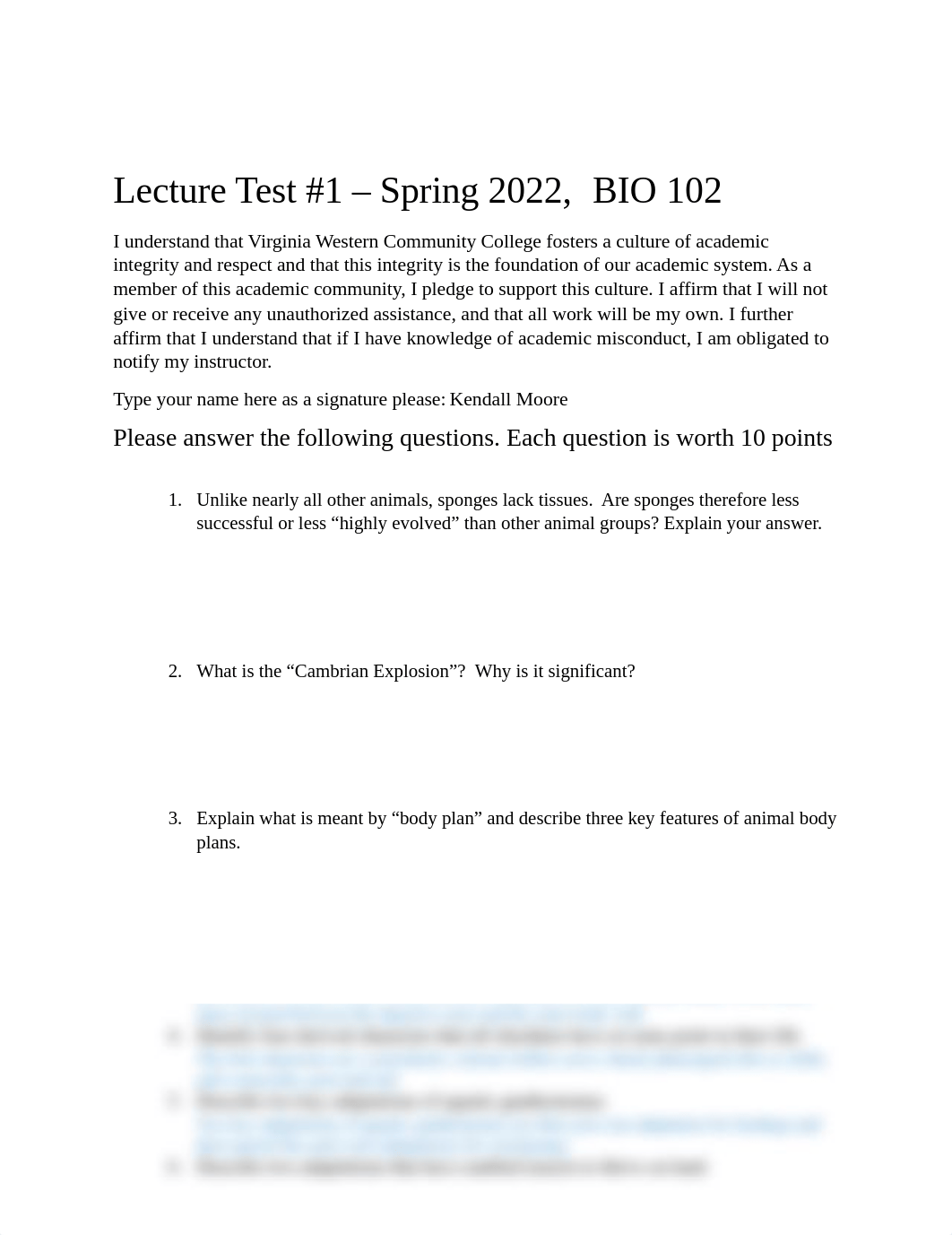 BIO 102 Lecture test #1 Spring 2022 McGrath.docx_dtxj8fc2i71_page1