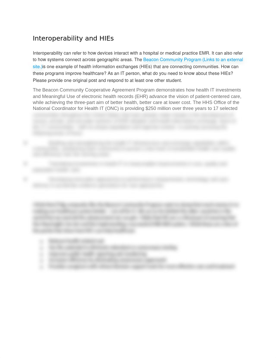 HIT 190 discussion Interopoerabilites and HIE discussion_dtxtr3nelpf_page1