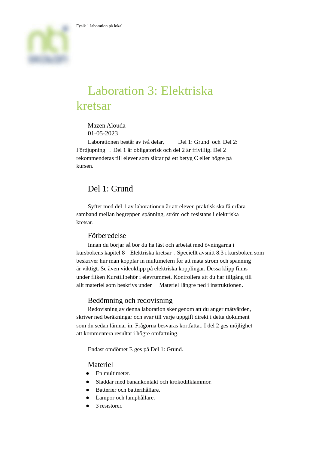 Laboration 3 Elektriska kretsar på lokal 1-1.docx_dtxxq6q8hh2_page1