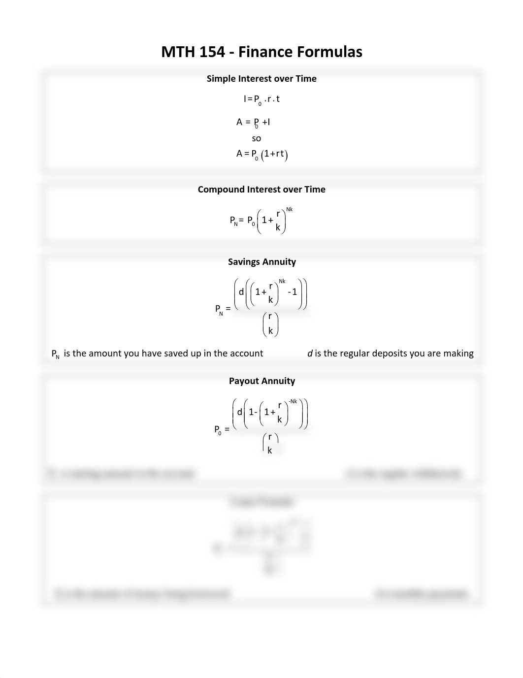 Finance Unit - Formula Sheet - updated Spring 2019 (1).pdf_dty7ucv9kl0_page1