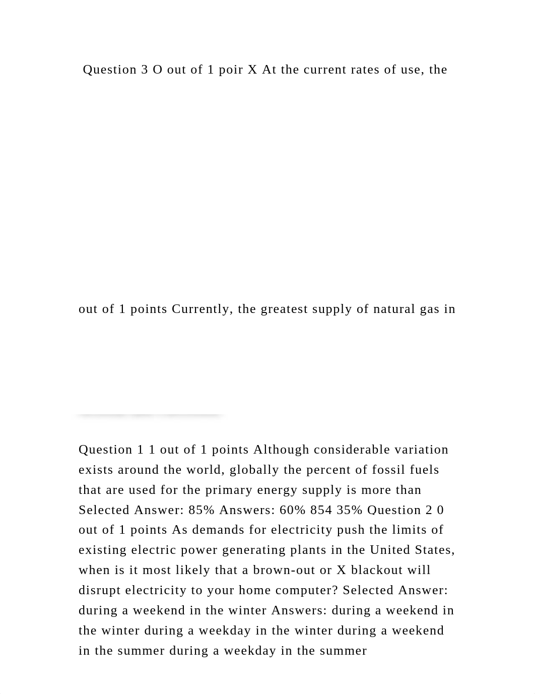 Question 3 O out of 1 poir X At the current rates of use, the United .docx_dty8jnrilas_page2