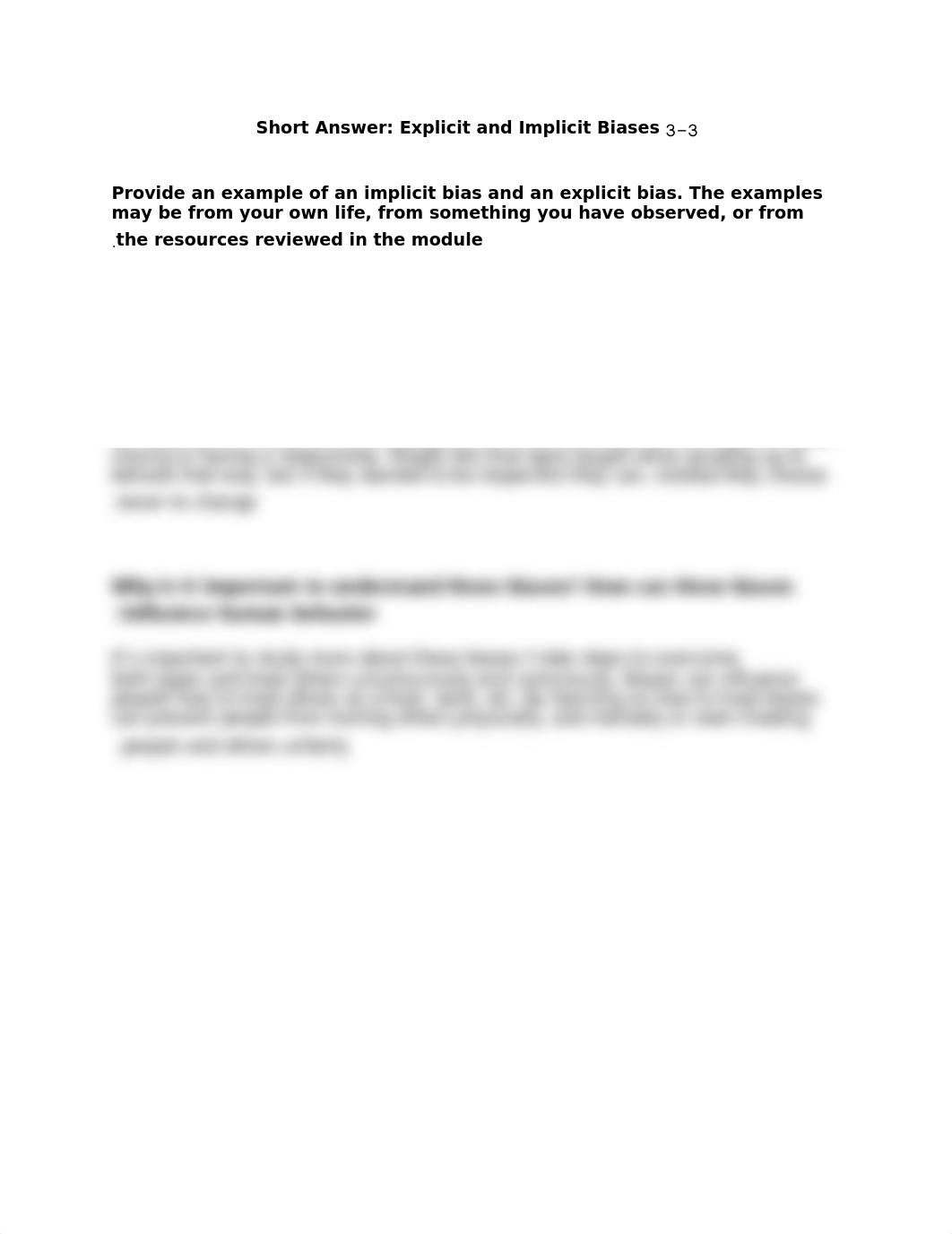 3-3 Short Answer-Explicit and Implicit Biases .docx_dty8zm3lk4l_page1