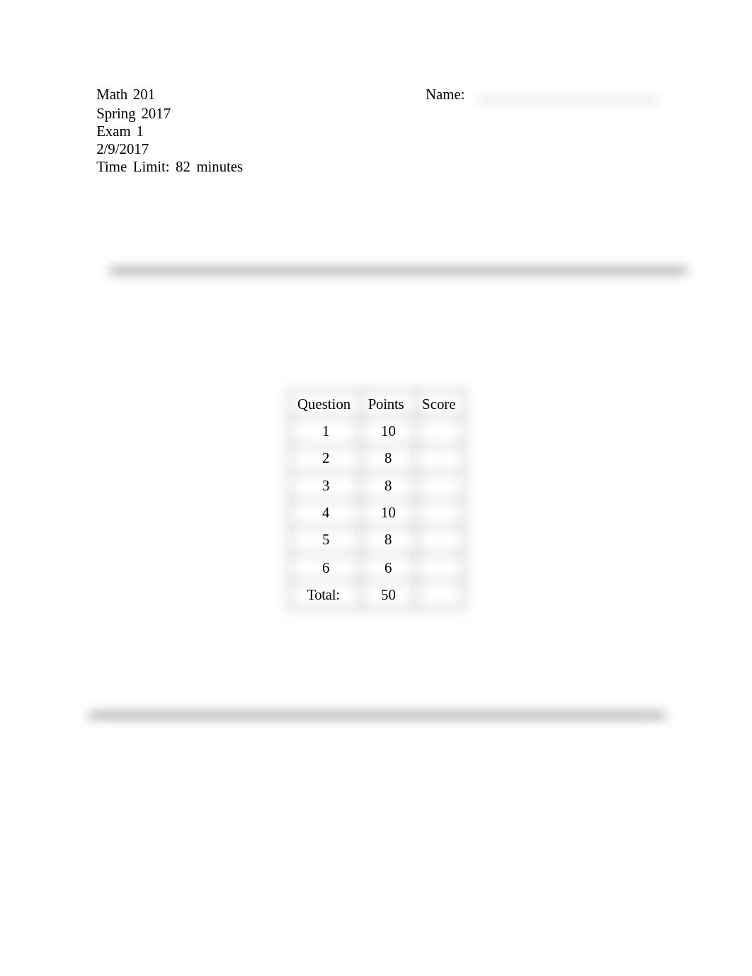 MATH 201_Calculus I_Exam 1.pdf_dtyz7ew2xfm_page1