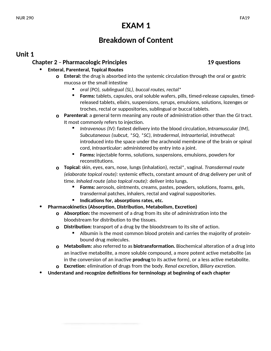 NUR 290 EXAM 1 Breakdown.docx_dtzitn97qme_page1