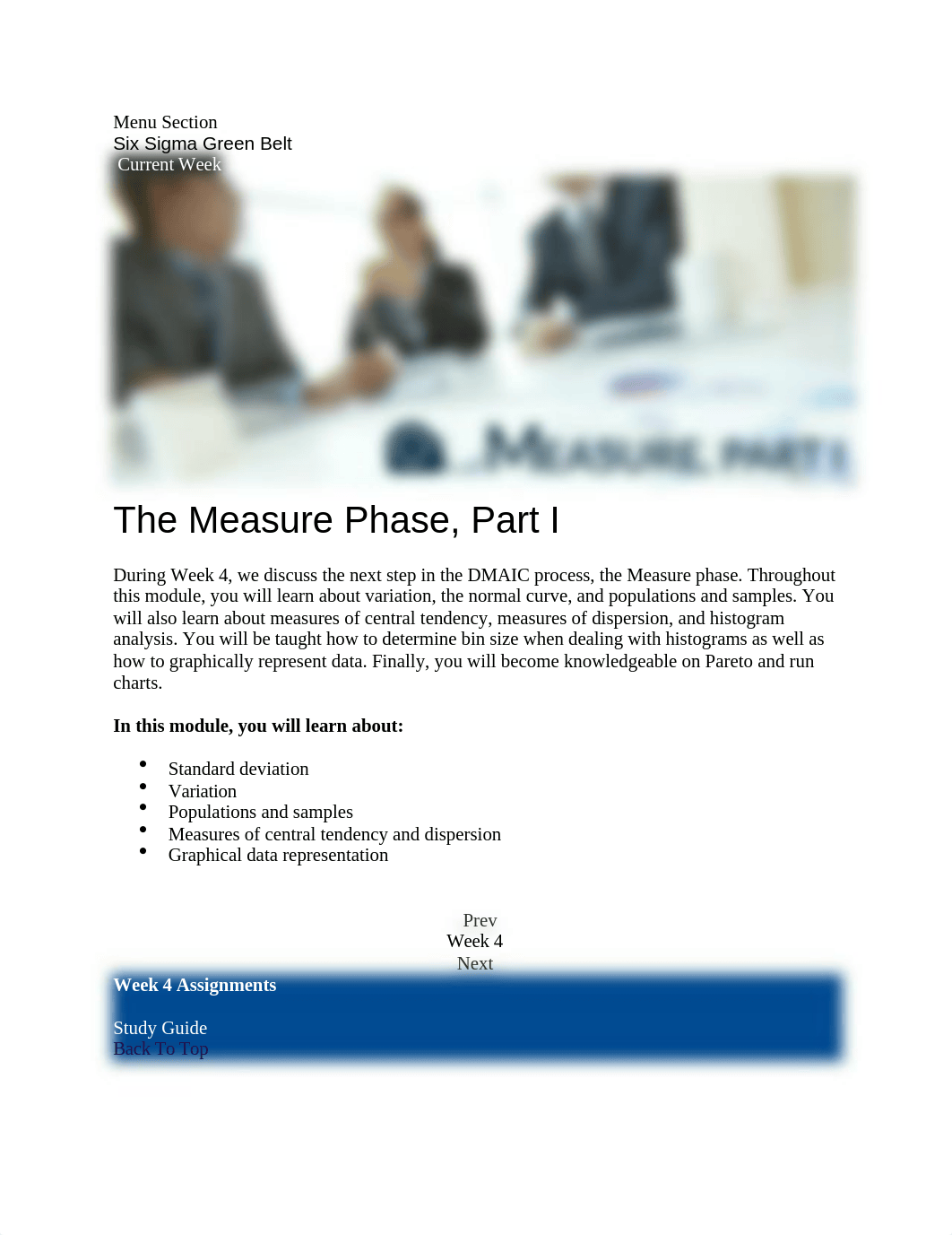 Villanova University - Six Sigma Green Belt - Week 4 - The MEASURE Phase, Part 1.docx_dtzox5asfaq_page1