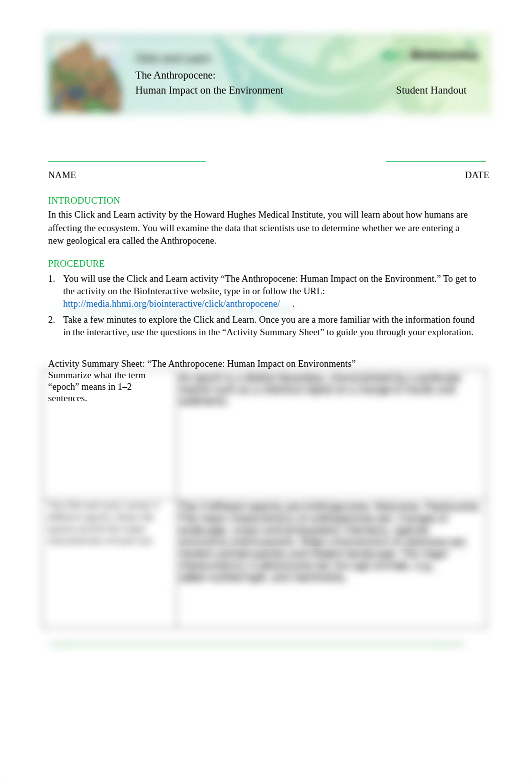 Human impact worksheet.pdf_dtzqho0xjdt_page1