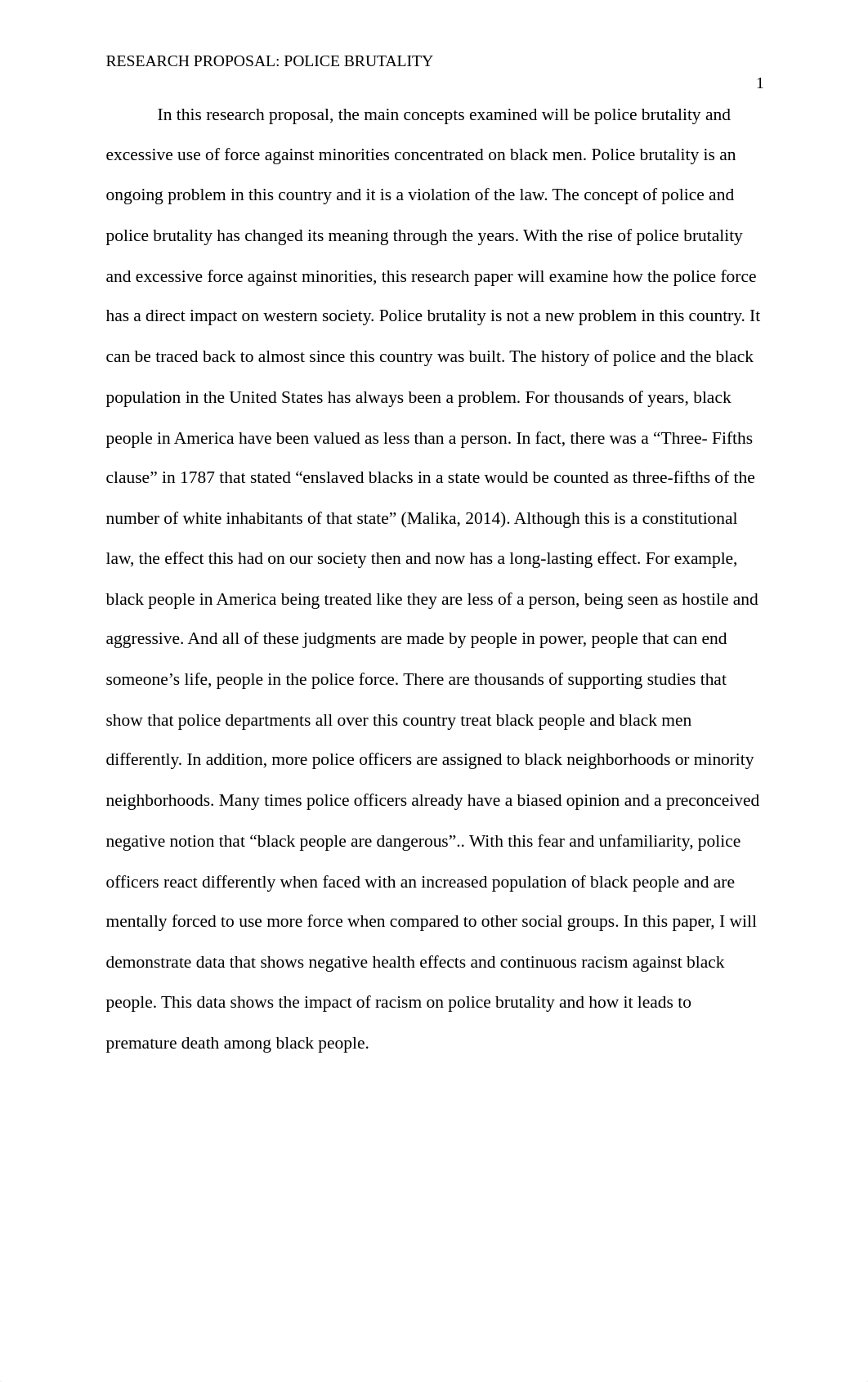 SOC 2600 Research Proposal Police Brutality .docx_dtzsxwaftxr_page2