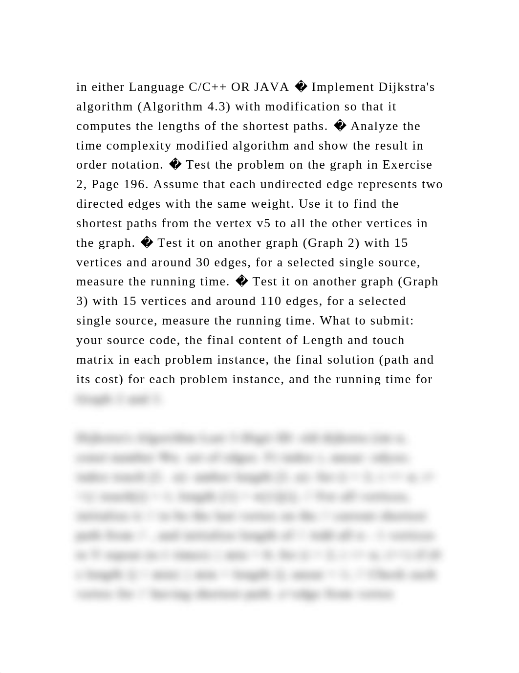 in either Language CC++ OR JAVA � Implement Dijkstras algorithm (A.docx_dtzx5paizv7_page2