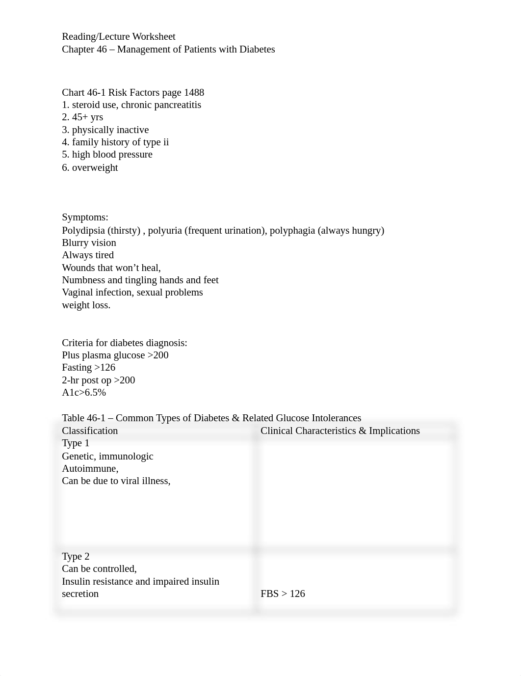 Reading_Lecture Worksheet   Chapter 46 - Management of Patients with Diabetes   .docx_du02r8u1khf_page1