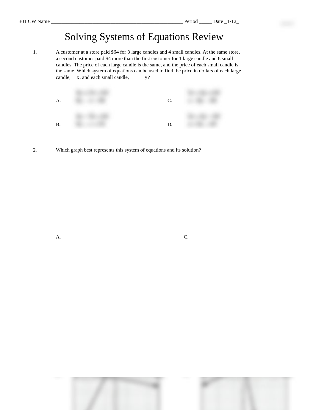 1-12 Solving Systems of Equations Review.docx - Google Docs.pdf_du0axf60246_page1