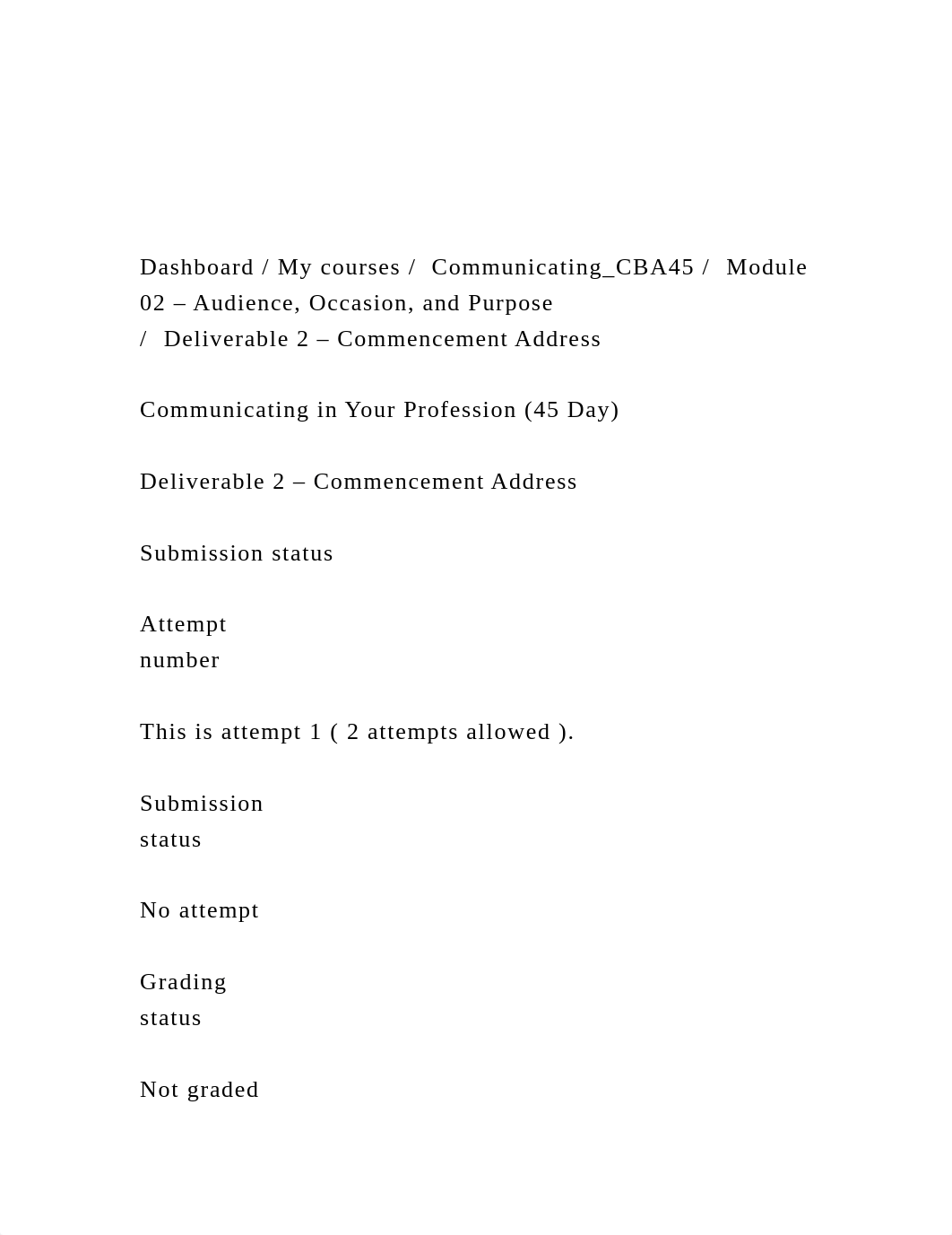 Dashboard  My courses   Communicating_CBA45   Module 02 - A.docx_du0clcy14ct_page2