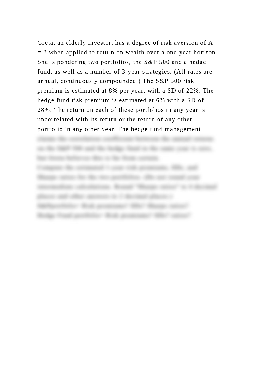 Greta, an elderly investor, has a degree of risk aversion of A = 3 w.docx_du0gcuoe6sj_page2