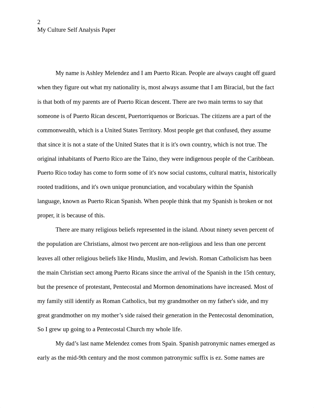 My Culture Self Analysis Paper.docx_du0zit8ygxi_page2