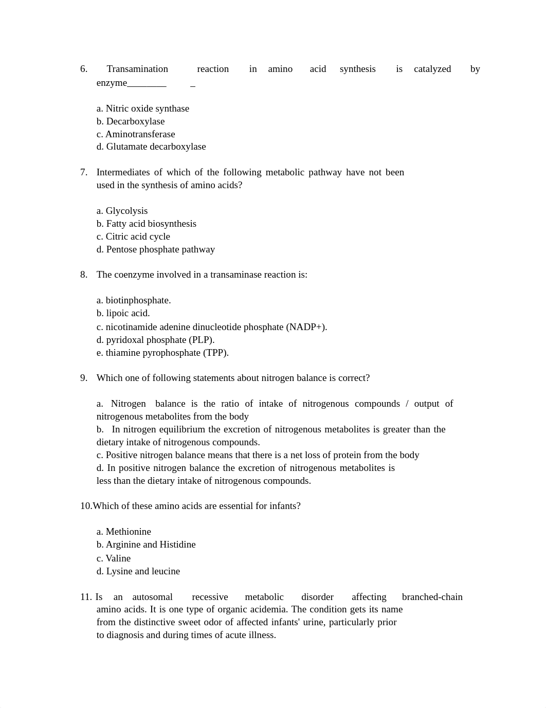 PROTEIN METABOLISM QUESTIONS W_ ANSWERS (BIOCHEMISTRY) (BIO 024).pdf_du10b9c4bxs_page2