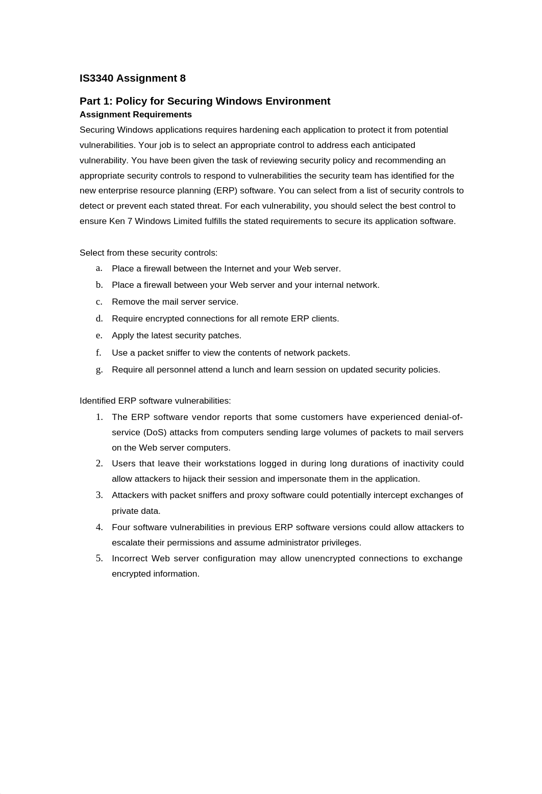 IS3340 Unit 8 Assignment - Policy for Securing Windows Environment (Part 1)_du11qvh4r2b_page1