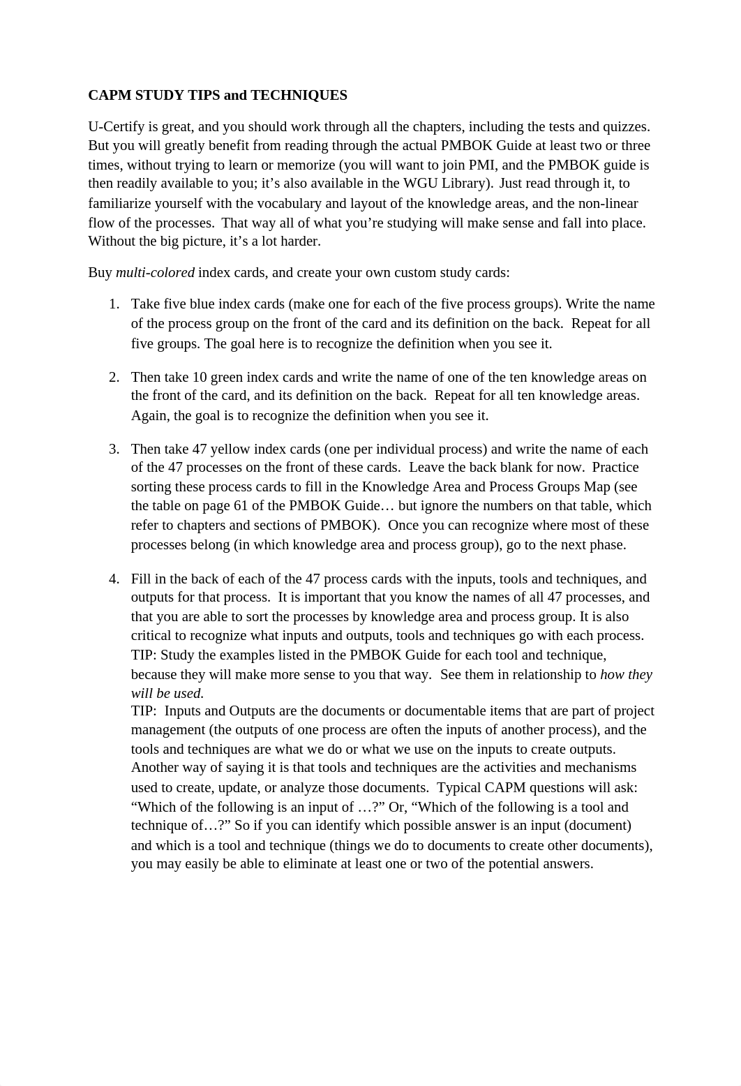 C783 CAPM STUDY TIPS and TECHNIQUES.docx_du12mgsjt8c_page1