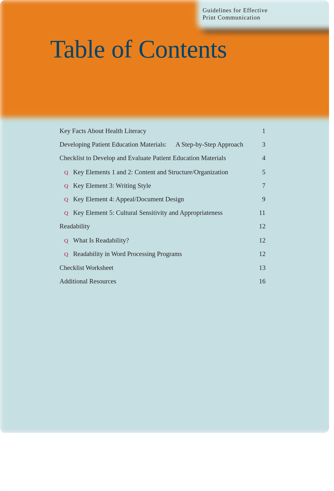 A guide to creating and evaluating patient materials. guidelines for effective print communication.p_du1dznvtohs_page3