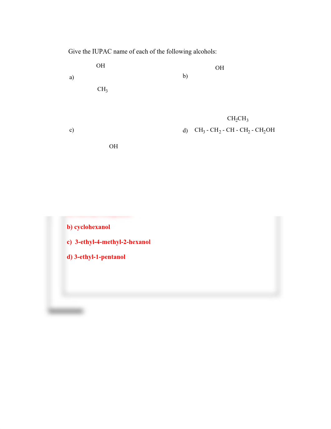 Unit 8R - Oxygen Containing Organic Compounds Practice Problems_du1jk2hhqoc_page1