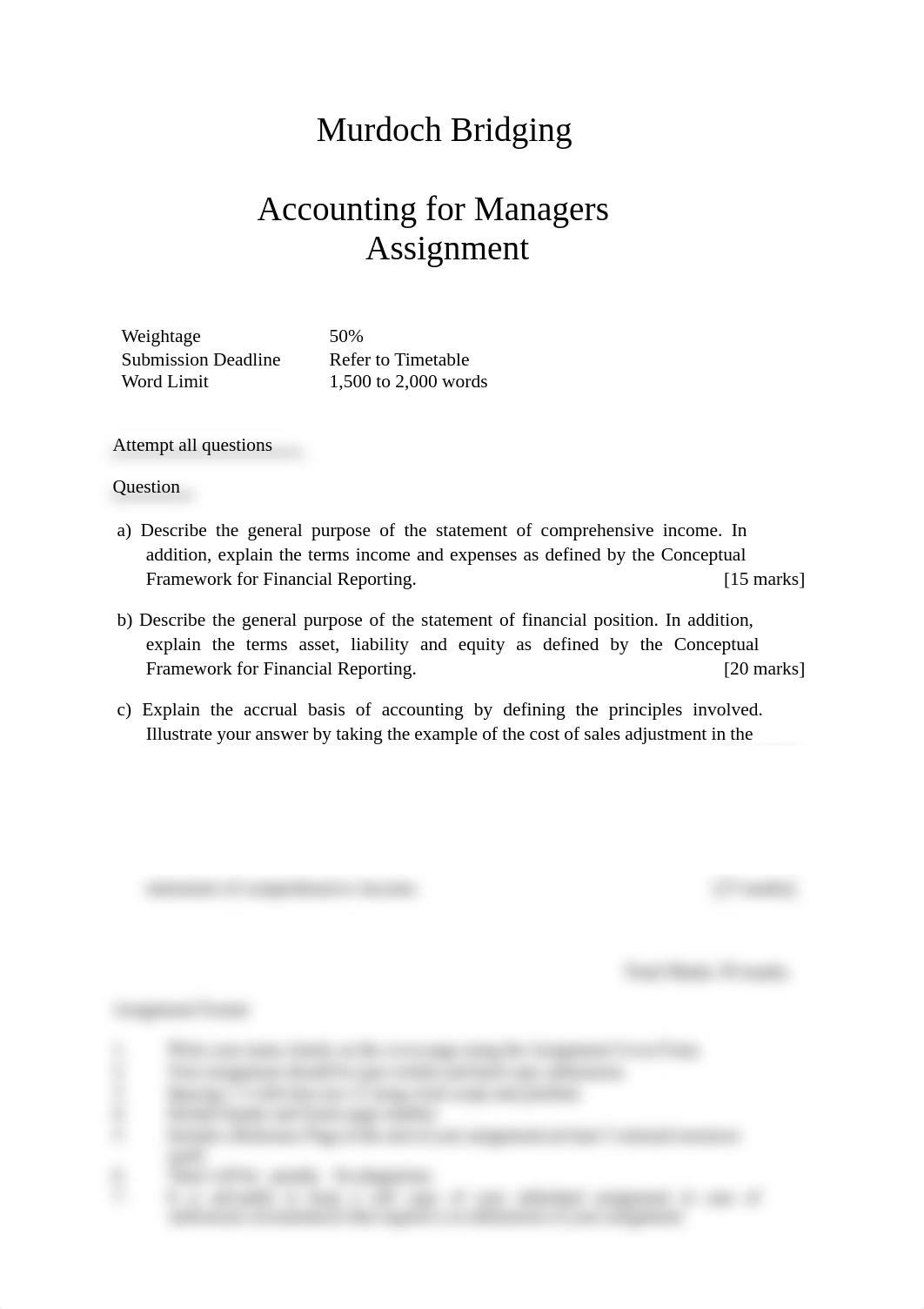 3. Assignment Questions - Murdoch Bridging Accounting for Managers 2 Feb 2015 (Updated on 29 Aug 201_du1uty4epln_page1