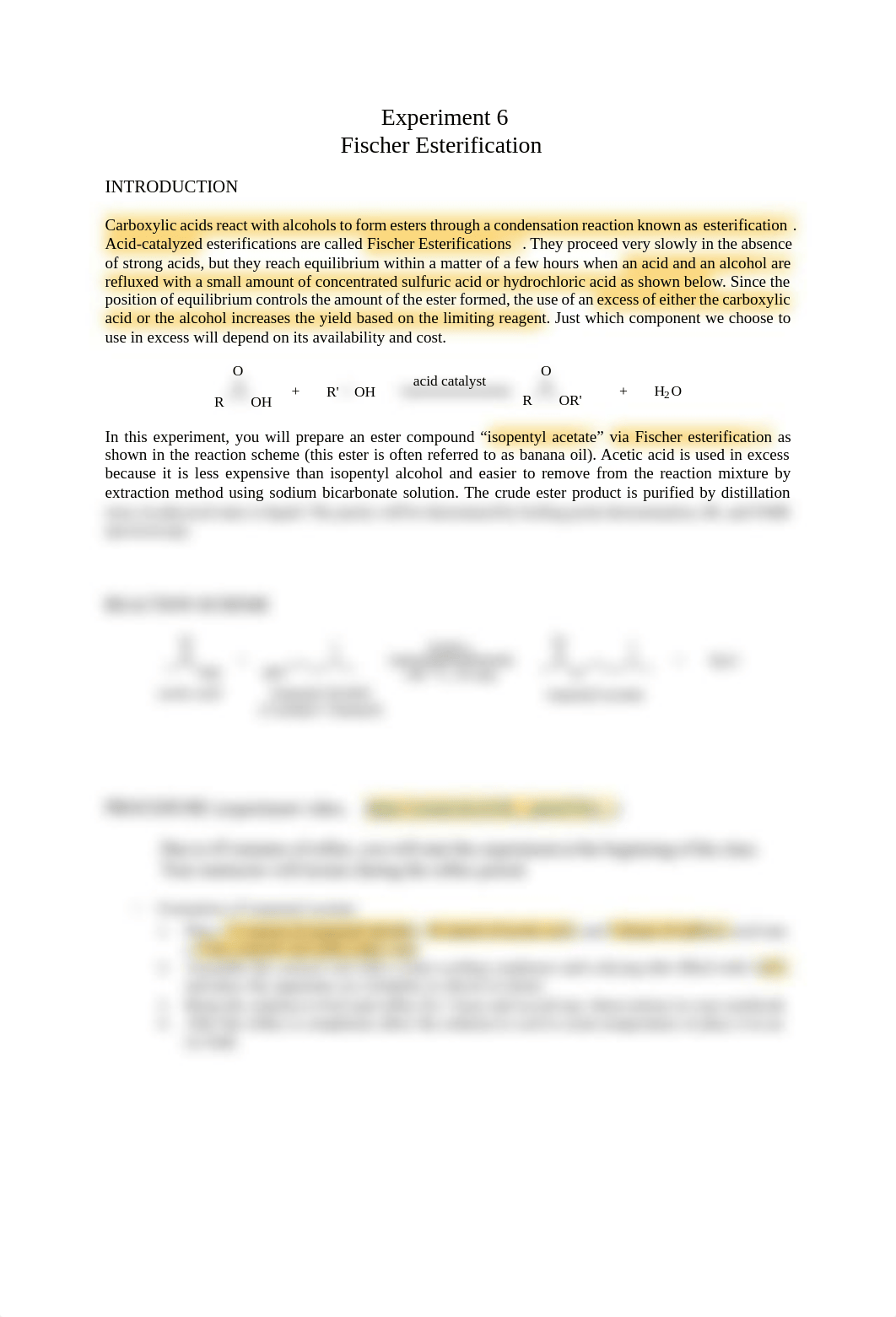 Lab 6_Fischer Esterification Lab Manual.pdf_du243vse7kr_page1