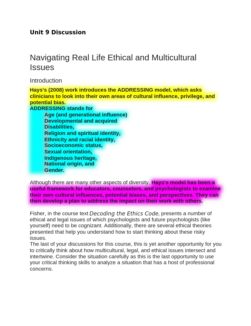 PSY 7543 Unit 9 Discussion information.docx_du24kbwktkt_page1