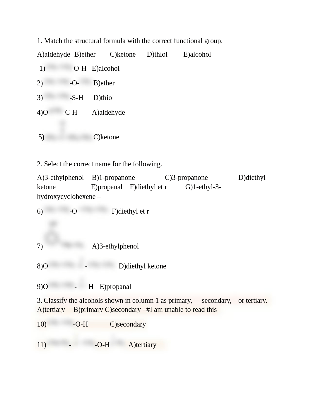 Quiz Chapter 12, alcohols, phenols, ethers aldehyde and ketones-A(1).docx_du2fejkzpaf_page1