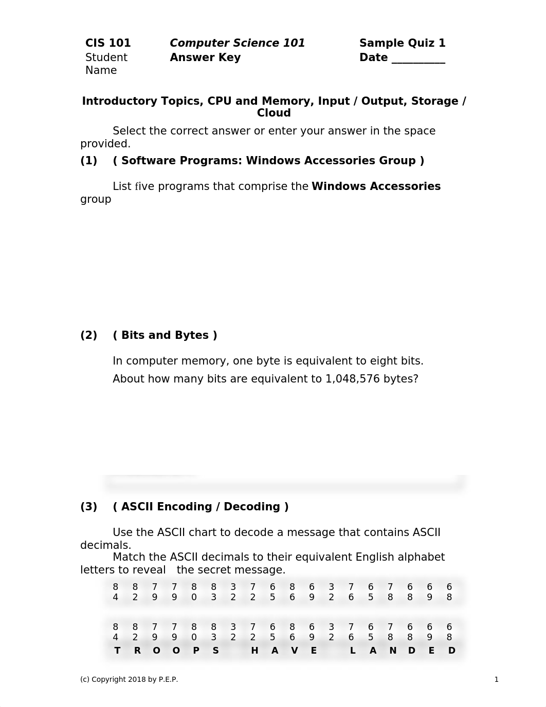 CIS_101_SAMPLE_QUIZ_01_ANSWERS_FA_18.docx_du33er9tdf4_page1