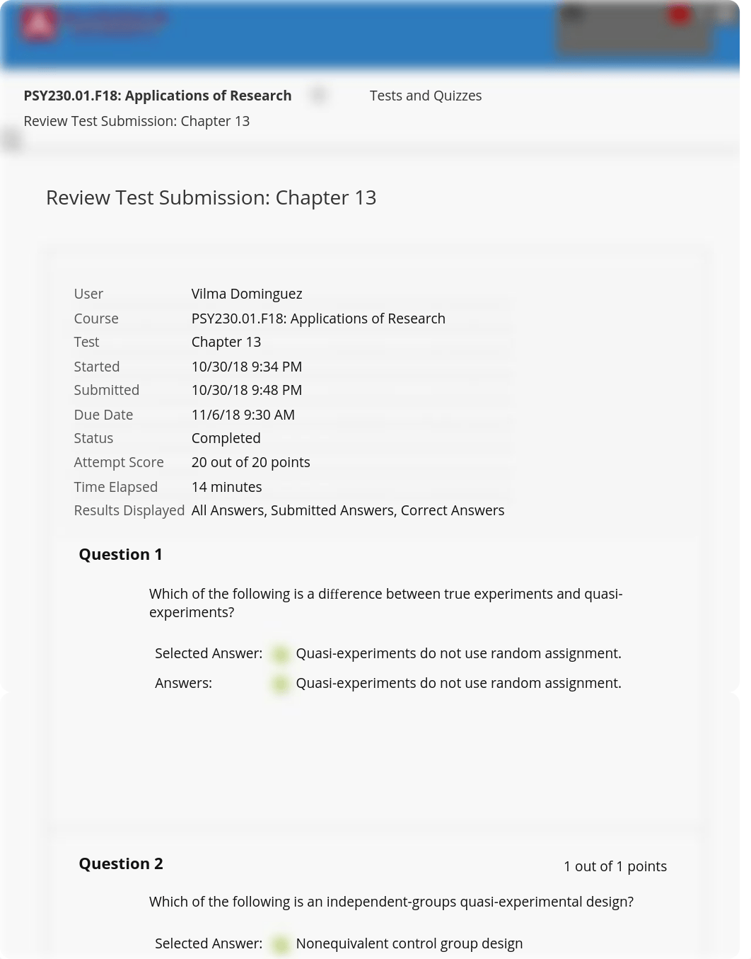 Review Test Submission: Chapter 13 - PSY230.01.F18: ....pdf_du35iie0ohz_page1