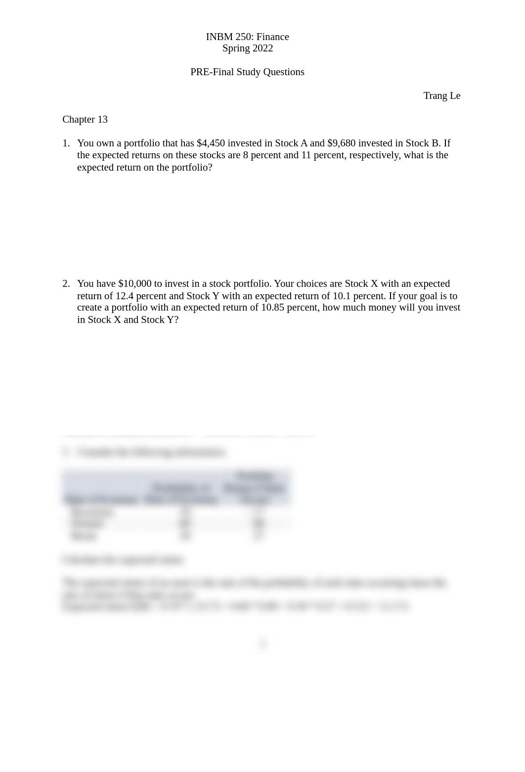 INBM 250 Finance - PRE FINAL Questions.docx_du3grswie1a_page1