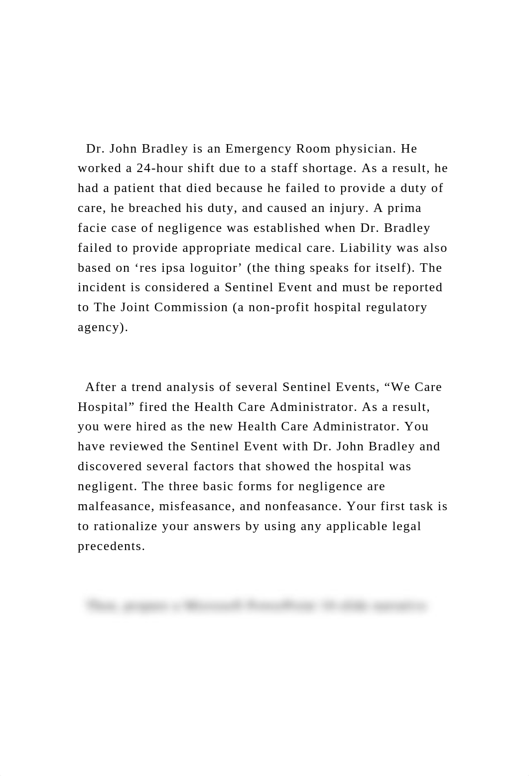 Dr. John Bradley is an Emergency Room physician. He worked a .docx_du3ucmhrzkh_page2